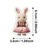 Pegatinas Transfronterizas Nuevo Estilo 50 Corazones Rosas Girly Muñeca Dulce Creativa Animales Lindos Postre Pegatinas Impermeables