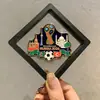 Ímã de Geladeira Autêntico em Acrílico da Copa do Mundo de Futebol 2026 Decoração Magnética Criativa, Versátil e Personalizada