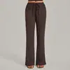 Nuevos pantalones de yoga rectos transfronterizos, pantalones anchos de corte holgado para mujer, pantalones deportivos y de fitness con cordón elástico 1011