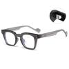 Gafas de Sol Retro Europeas y Americanas de Caja para Hombre y Mujer Gafas de Sol de Alto Sentido Tendencia de Moda Anti-ultravioleta Comercio Exterior Nuevo