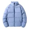 Sencillo abrigo de algodón de invierno para hombre, estilo Hong Kong, corte holgado, estilo coreano, moderno, adecuado para jóvenes, transfronterizo, con cuello alto y acolchado grueso