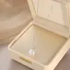 Elegante Colgante Cadena Clavícula Forma de Corazón Celebridad de Internet, Collar de Lujo Ligero Nicho de Gama Alta, Cadena para Suéter con Diseño de Perla Artificial