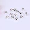 Cuentas Planas de Rombos de Oro de 18/14K Cobre que Conserva el Color Esquina Cortada Cuentas Espaciadoras de Transferencia Material Pulsera DIY Collar Accesorios con Cuentas