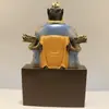 Adornos de Latón de Zhang Tianshi Montaña Longhu Zhang Daoling Estatuas de Bronce del Emperador Gaoming Tianshi Sosteniendo Espada Artesanías Grandes para el Hogar