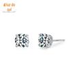 Brincos Simples de Prata S925 Elegantes Europeus e Americanos com Diamante Único para Mulheres ins Celebridade da Internet Venda Quente Transfronteiriça Brincos de Diamante Simulado Joias para Orelha