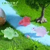 Nuevo producto transfronterizo: paisaje en miniatura creativo con brillo en la oscuridad, lindas decoraciones de dinosaurios pequeños DIY, accesorios de bolsa sorpresa, mini figuras