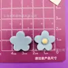 Flores de Lunares Coloridas Frescas y Sencillas Flor de Cinco Pétalos Accesorios de Resina DIY Funda para Teléfono Móvil Accesorios para el Cabello Pasador Accesorios de Joyería