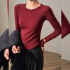 Camisa de manga larga con forro polar para mujer, para otoño e invierno, para uso interior y exterior, ajustada, ajustada, gruesa y adelgazante, para uso Maillard.