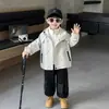Abrigo para Niños Estilo Otoño/Invierno Hipster Genial Tres en Uno Desmontable 2026 Nueva Ropa para Niños Bebé Estilo Callejero Cortavientos