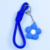 Colgante de Taza de Agua de Goma Suave de PVC Colgante de Flor Colorida Dopamina Llavero DIY Adorno de Flor Pequeña
