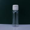 Frasco spray de 30ml, produtos para cuidados com a pele, sub-engarrafado, spray lateral de névoa fina, frasco de amostra transparente, fabricantes de frascos flip, atacado