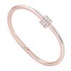 Venta Directa de Fábrica Spot Pulsera de Acero Titanio Clásica Clavo Trébol de Cuatro Hojas Corazón Cielo Estrellado Transfronteriza Europea y Americana