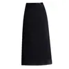 Falda recta simple y elegante para mujer, nuevo modelo otoño e invierno 2026, de cintura alta, estiliza la figura, con abertura, elegante y adecuada para ir al trabajo, falda ajustada