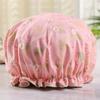Touca de banho feminina reutilizável grande impermeável alta elasticidade cabelo comprido trança chapéu de proteção para banho lavável