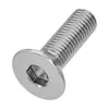 Tornillos de Cabeza Avellanada Hexagonal de Acero Inoxidable 304, Tornillos de Máquina Extendidos, Tornillos de Máquina de Cabeza Hexagonal con Cola Plana M8M10M12M16