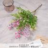 Buquê Falso de Edamame Simulado com Cinco Ramos Flor Artificial Finalizada Flor de Chão para Casamento Flor de Plástico Arranjo de Casamento de Alta Qualidade