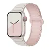 Pulseira de Relógio Magnética de Duas Cores em Silicone Amigável à Pele Adequada para Apple Watch iWatch 12ª Geração 11/10Ultrase