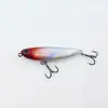 Isca Zigzag de Micro Isca em Forma de Cachorro, Isca de Pesca de Superfície, Isca Flutuante tipo Lápis em Forma de Cachorro, Isca Prateada Eletrodepositada para Pesca em Correnteza para Lucio e Robalo