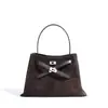 Bolsa Transversal de Ombro Casual Versátil Outono Inverno Couro Genuíno Feminina para Trabalhadora de Escritório Bolsa de Mão de Luxo Leve Feminina