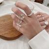 Anillo sencillo de plata 925, anillo que no se decolora, diseño de nicho, sensación de estilo ins, joyería simple, anillo de plata esterlina de alta gama, venta al por mayor para mujeres