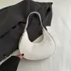 Bolso de Mano Sencillo Portátil Transfronterizo Primavera y Verano Bolso de Hombro Único Bolso Baguette de Nicho Bolso Cruzado para Mujer 2025 Nuevo Bolso de Media Luna