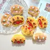 Juguetes de Comida de Resina, Pan de Fresa Simulado, Pasadores Hechos a Mano DIY, Bolsas Ciega para Casa de Muñecas, Adornos Pequeños para Juego Imaginario, Accesorios al por Mayor