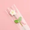 Ramo de Flores Tejido a Mano para el Día de la Madre, Flor de Pompon Individual Hecha de Hilo, Temporada de Graduación, Regalo para el Día del Maestro