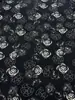 Tecido estampado em cetim liso Poka para vestidos femininos, camisas, calças, acessórios, tecido floral, produto popular transfronteiriço europeu e americano