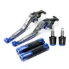 Aplicable para Yamaha FZ6R/N/S FZ8 Palancas de Freno y Embrague Plegables Modificadas Manillar Puños Manillar Topes de Manillar