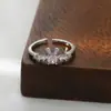Anel Aberto Personalizado Banhado a Ouro Real Design de Nicho Feminino Anel de Coelho Doce Cool Anel de Dedo Indicador da Moda para Estudantes