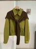 KEKEZOON Conjunto de Dos Piezas Camisa de Manga Larga de Color Sólido con Cuello de Solapa de Un Botón y Chal de Punto Acanalado 8896