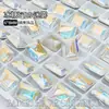 6*8mm Cristal de Rocha de Cinco Passos Diamante de Cristal K9 Retangular Ângulo Reto Acessórios Explosivos Vidro Joias para Nail Art Diamante para Nail Art Atacado