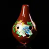 Artesanía de cerámica Ocarina de seis agujeros de cerámica Alto Hongyin Ocarina de 6 agujeros envío de canciones Cordón de PU