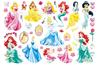 Princesa Sereia Cinderela Desenho Animado Tatuagem Adesivo Festa de Aniversário Infantil Menina Transferência de Água Tatuagem Descartável