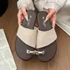 Sandalias Tejidas Slip-On de Suela Blanda Estilo Retro 2026 para Mujer, Chanclas de Verano para Playa y Vacaciones, Modernas