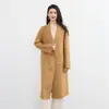 Nuevo Estilo Otoño e Invierno 2026 Abrigo de Lana Doble Faz, 100% Lana Pura, de Longitud Media para Mujer, Elegante, Rejuvenecedor, de Alta Gama, Ropa Exterior Versátil