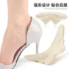 Adesivos de Gel para Calcanhar de Sapatos de Salto Alto, Adesivos Macios Anti-Desgaste e Anti-Queda para Calcanhar, Adesivos Antiderrapantes Autoadesivos, Almofadas Meio Tamanho para Ajuste de Sapato