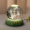 Ramo Bola de Cristal Luminosa Tulipán Luz de Noche Adorno Regalo para Cumpleaños de Niñas Regalo para Mejores Amigas Regalo para el Festival Qixi para Novia
