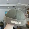 Gorro de Bebé Estilo Coreano Primavera y Otoño Niños Letra Personalizada Gorro de Propietario Bebé Casual Cálido Yuppies Gorro Piel de Melón Invierno