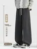 Pantalones Casuales Largos de Sarga para Hombre Otoño Holgados Pantalones Deportivos de Chándal Primavera Otoño Pantalones de Hombre Pantalones Rectos con Caída Pantalones Largos para Hombre