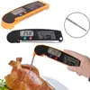 Termómetro Plegable Ultra Delgado para Barbacoa Sonda de Acero Inoxidable Termómetro de Alimentos Magnético Fuerte Integrado