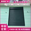 Puerta enrollable de acero inoxidable negro transfronteriza, eléctrica silenciosa con control remoto, de aleación de aluminio para tienda, villa, casa, puerta de garaje