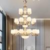 Lustre de estilo europeu sala de estar lâmpada quarto sala de jantar estudo villa atmosférica moderna simples lâmpada casa inteira novas lâmpadas