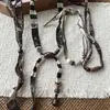 Colar Cachecol de Seda Castanha para Mulheres 2025 Novo Design Único Corrente de Suéter Acessórios Simples Elegantes Versáteis Tendência