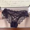 Dulce efecto * Nueva ropa interior de encaje sexy para mujer Pure Desire, cinturón fino cruzado, calzoncillos de cintura baja para mujer