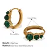 Pendientes Transfronterizos de Nuevo Estilo, Simples, Coloridos, Incrustados con Circonita, Pendientes Versátiles de Moda de Gama Alta, Estilo Retro para Mujer