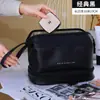 Yunduo Bolsa de Maquiagem Dupla Camada PU Feminina Portátil Grande Capacidade Alto Valor Viagem Necessaire Cosméticos Bolsa de Cosméticos Bolsa de Necessaire