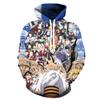Sudadera con capucha holgada deportiva de punto de primavera y otoño al por mayor de fábrica con impresión digital 3D de Naruto