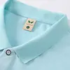 Camiseta gola lapela cor sólida logo workwear camisa polo grupo corporativo publicidade camisa cultural t-shirt workwear manga curta