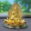 Adorno para Coche Guanyin Interior Guanyin Doble Cara para Seguridad Tablero del Vehículo Decoración de Lujo